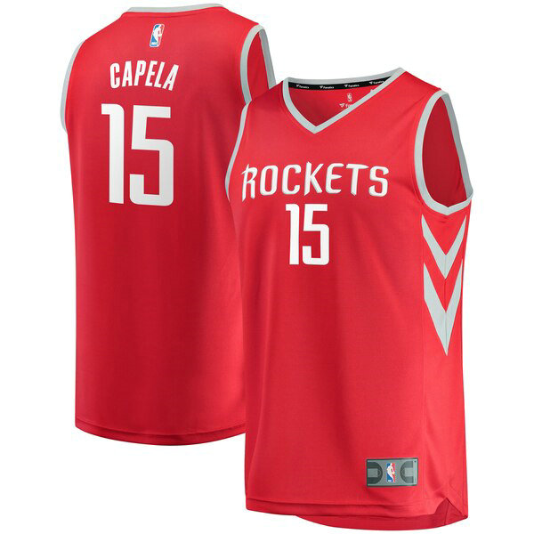 Maillot nba Houston Rockets Icon Edition Homme Clint Capela 15 Rouge